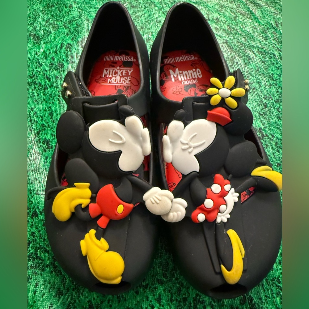 Mini Melissa Mickey and Minnie Mouse Mary Jane shoe size 10